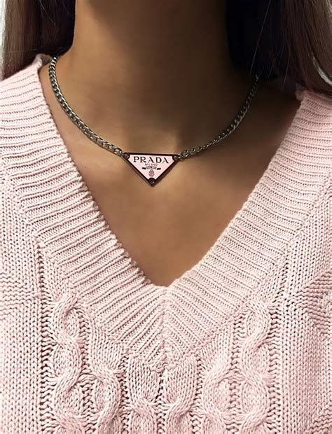 pink prada necklace|vintage prada necklaces.